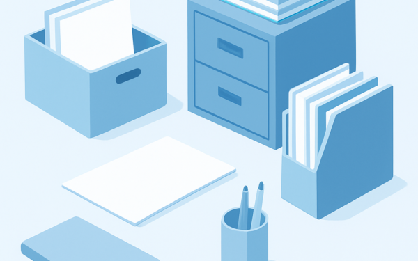 Ilustracao BoraDicas tutorial organizacao documentos papeis