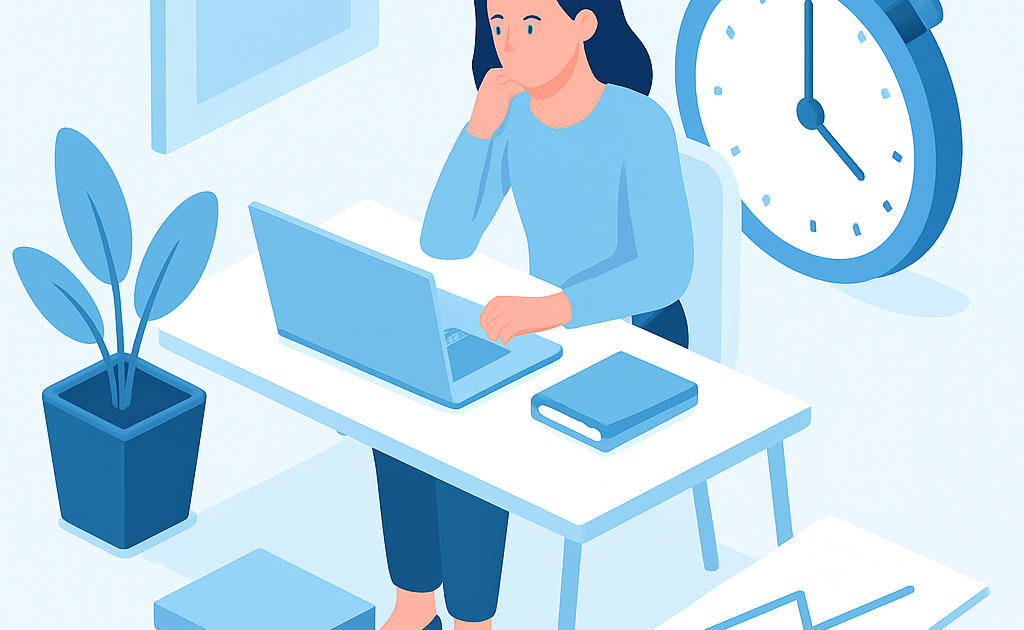 Ilustração BoraDicas tutorial como parar de procrastinar