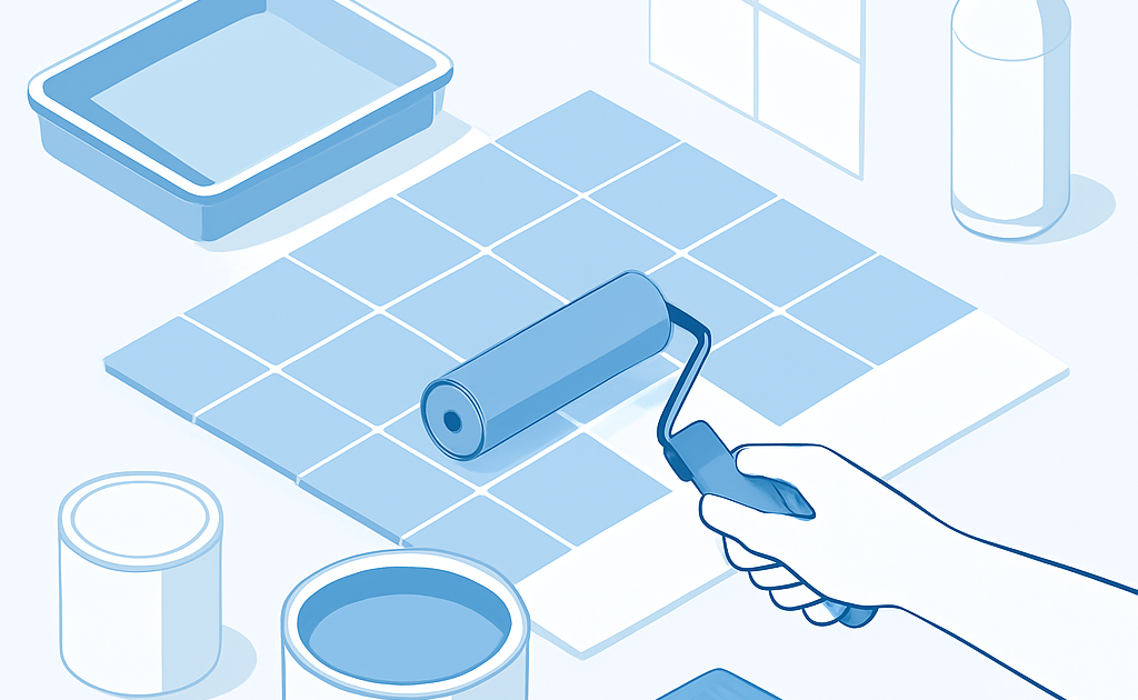 Ilustracao BoraDicas tutorial como pintar azulejo em casa
