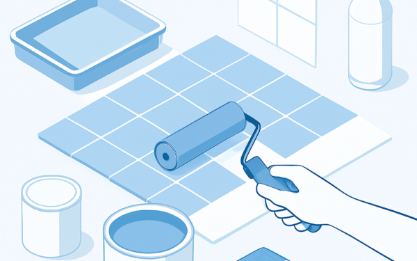 Ilustracao BoraDicas tutorial como pintar azulejo em casa