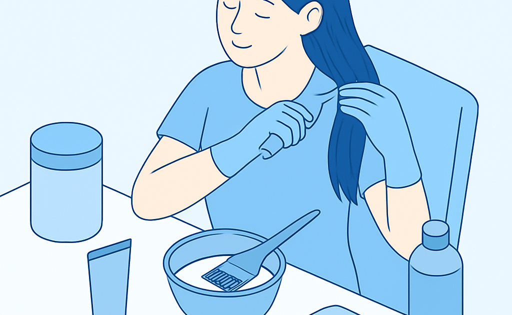 Ilustracao BoraDicas tutorial passo a passo como pintar cabelo em casa sem manchar