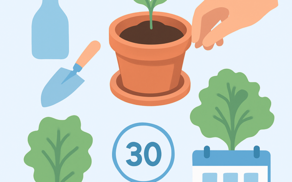Ilustracao BoraDicas tutorial como plantar alface em vaso