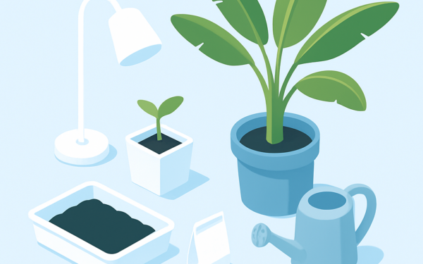 Ilustracao BoraDicas tutorial como plantar bananeira em casa