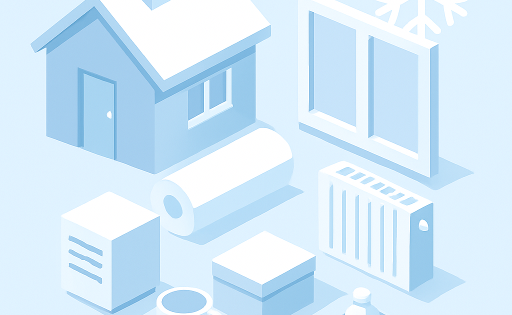 Ilustracao BoraDicas tutorial preparar casa inverno isolamento barato