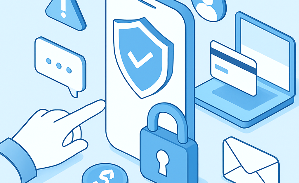 Ilustracao BoraDicas tutorial protecao celular contra golpes e fraudes online
