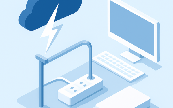 Ilustracao BoraDicas tutorial como proteger eletronicos de raio com aterramento e DPS