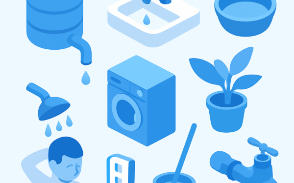 Ilustracao BoraDicas tutorial como reduzir conta de agua em casa