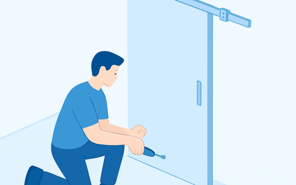 como reforcar trilho de porta de correr para evitar quedas passo a passo BoraDic
