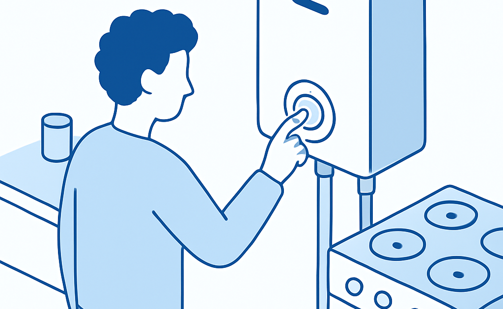 Ilustracao BoraDicas tutorial regulagem chama aquecedor gas