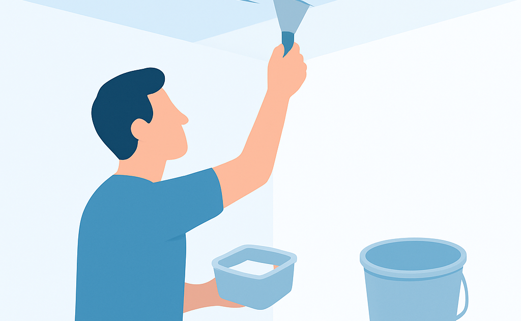 como reparar rachadura em teto de gesso sem trocar forro passo a passo BoraDicas
