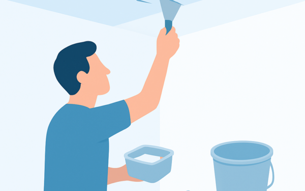 como reparar rachadura em teto de gesso sem trocar forro passo a passo BoraDicas