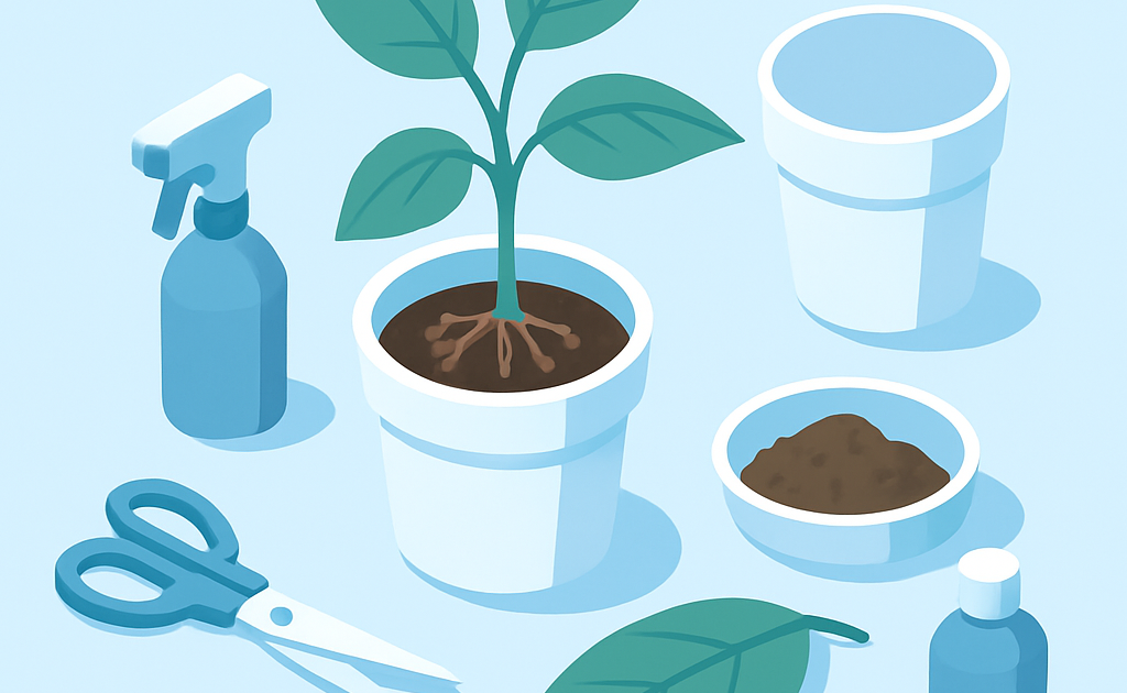 Ilustracao BoraDicas tutorial como salvar planta com raiz podre