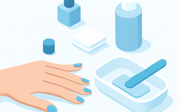 Ilustracao BoraDicas tutorial como tirar esmalte de gel em casa