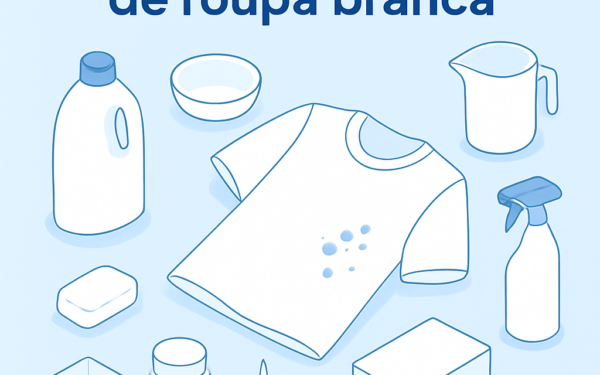 Ilustracao BoraDicas tutorial como tirar mancha de roupa branca