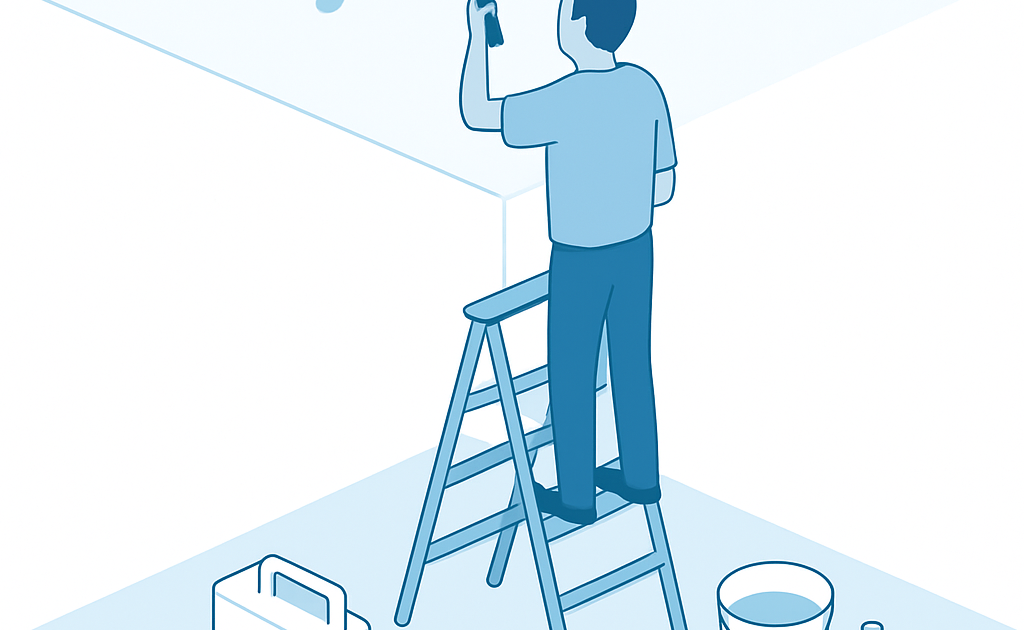 Ilustracao BoraDicas tutorial como remover mancha de umidade do teto
