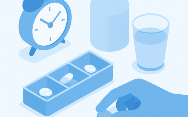 Ilustração BoraDicas tutorial sobre como tomar vitaminas corretamente