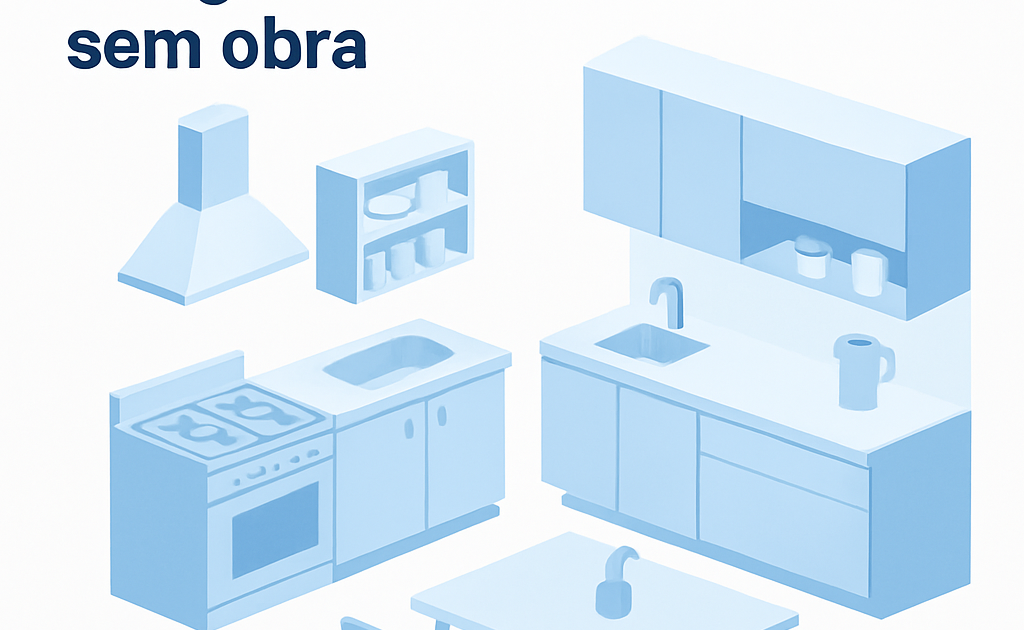 como transformar cozinha antiga em estilo moderno sem obra passo a passo BoraDic