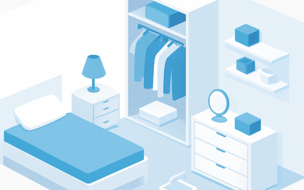 como transformar quarto sem armario em closet improvisado passo a passo BoraDica