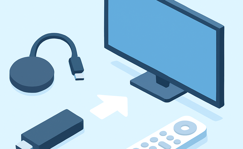 Ilustracao BoraDicas tutorial como transformar TV comum em Smart TV com Chromecast e Fire Stick