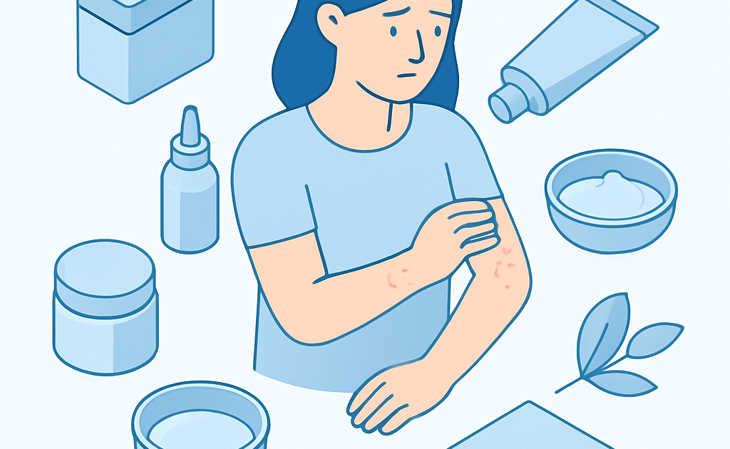 Ilustracao BoraDicas tutorial como tratar alergia na pele em casa com remedios caseiros