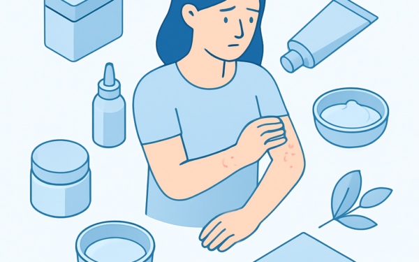 Ilustracao BoraDicas tutorial como tratar alergia na pele em casa com remedios caseiros