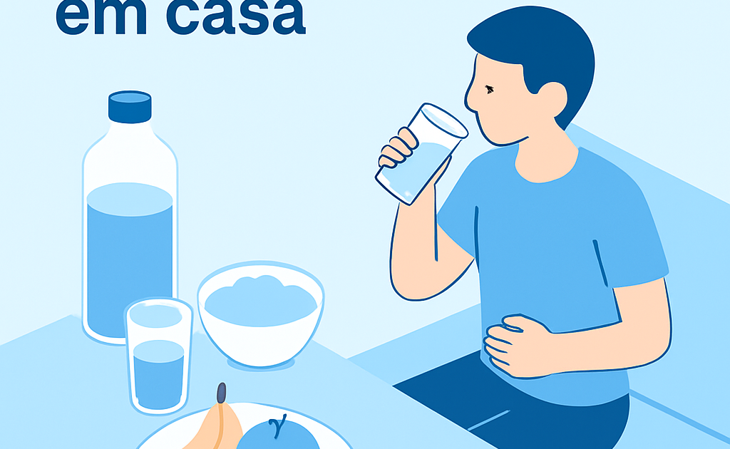 Ilustracao BoraDicas tutorial como tratar diarreia em casa
