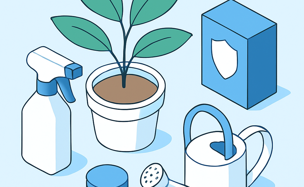 Ilustracao BoraDicas tutorial como tratar fungo em plantas em vaso