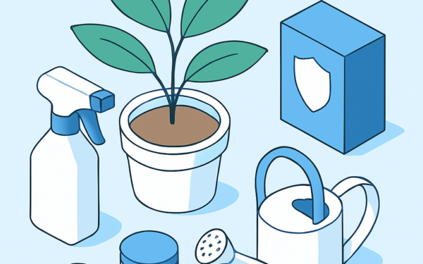 Ilustracao BoraDicas tutorial como tratar fungo em plantas em vaso