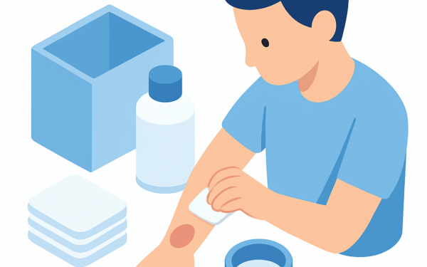 Ilustracao BoraDicas tutorial como tratar queimadura leve em casa