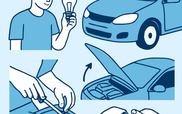 Ilustracao BoraDicas tutorial como trocar lampada do farol do carro