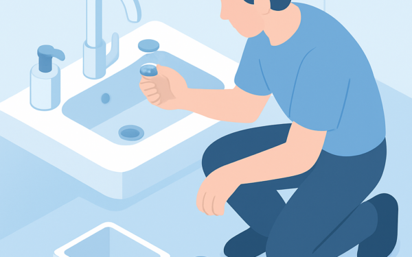 Ilustração BoraDicas tutorial como trocar ponteira de torneira