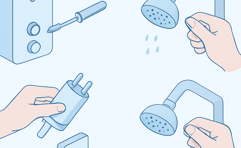 Ilustracao BoraDicas tutorial como trocar resistencia do chuveiro eletrico passo a passo