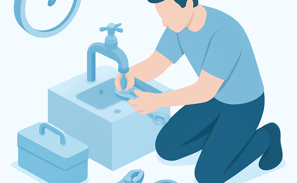 Ilustracao BoraDicas tutorial como trocar vedacao de torneira pingando passo a passo