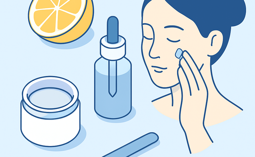 Ilustracao BoraDicas tutorial como usar vitamina C na pele com soro caseiro