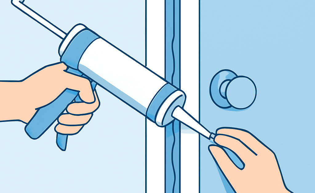 como vedar fresta de porta contra insetos com silicone passo a passo BoraDicas