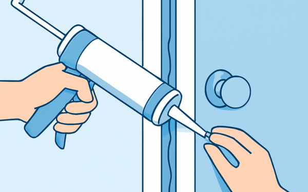 como vedar fresta de porta contra insetos com silicone passo a passo BoraDicas