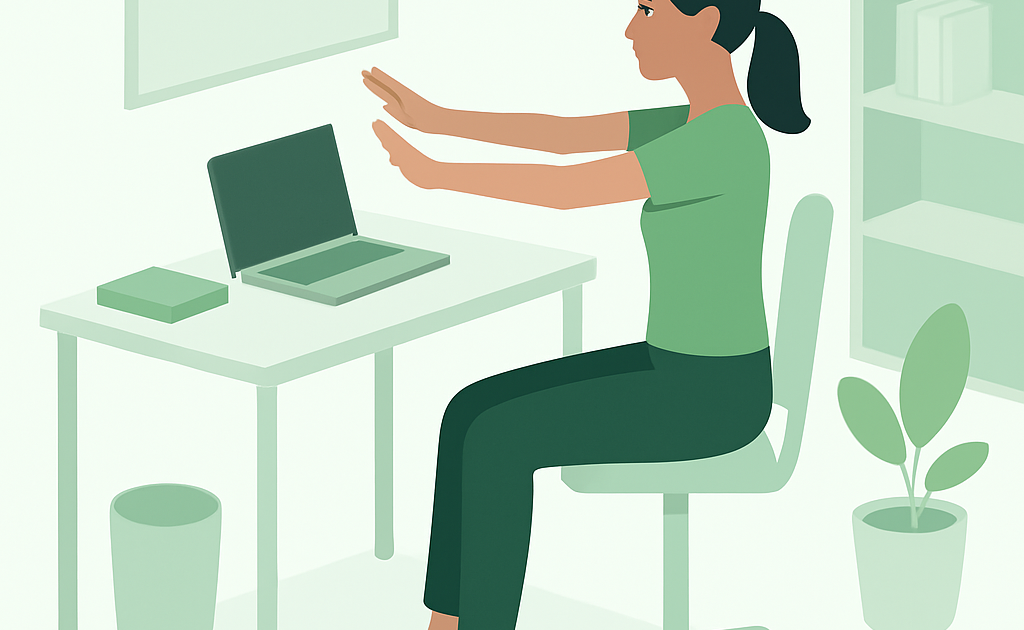 exercicios sentado trabalho passo a passo BoraDicas