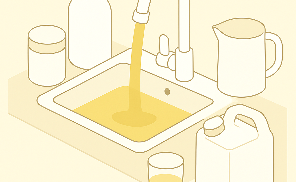 o-que-fazer-quando-a-agua-sai-amarelada BoraDicas