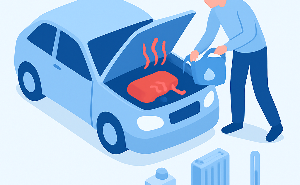 Ilustracao BoraDicas tutorial o que fazer quando carro superaquece