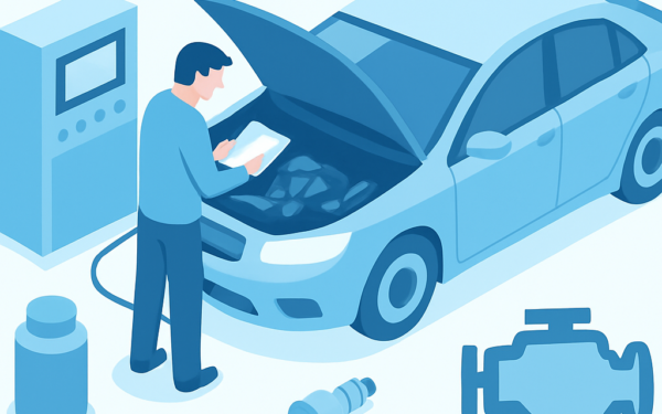 Ilustracao BoraDicas tutorial diagnostico carro engasgando ao acelerar