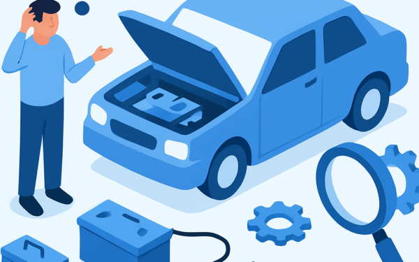 Ilustracao BoraDicas tutorial por que carro nao liga